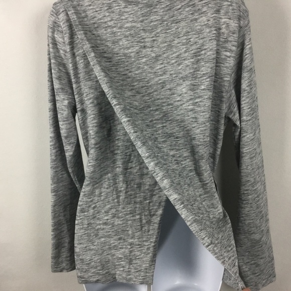 J.Crew Belted Cross Back Long Sleeve Cotton Top - Picture 4 of 8